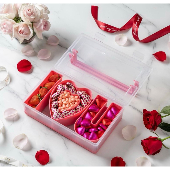 NEW CWC Cook With Color Pink & Clear Snack Box One Size - Picture 3 of 9